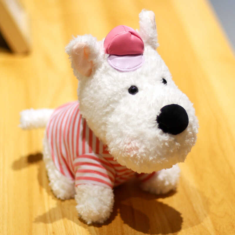 Cute West Highland Puppy Plush Toy Scribbled Puppy 8-inch Doll Doll Give Girls Creative Birthday Gift