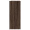 Console Table Brown Oak Effect 100x35x90 Cm Wood Based Material