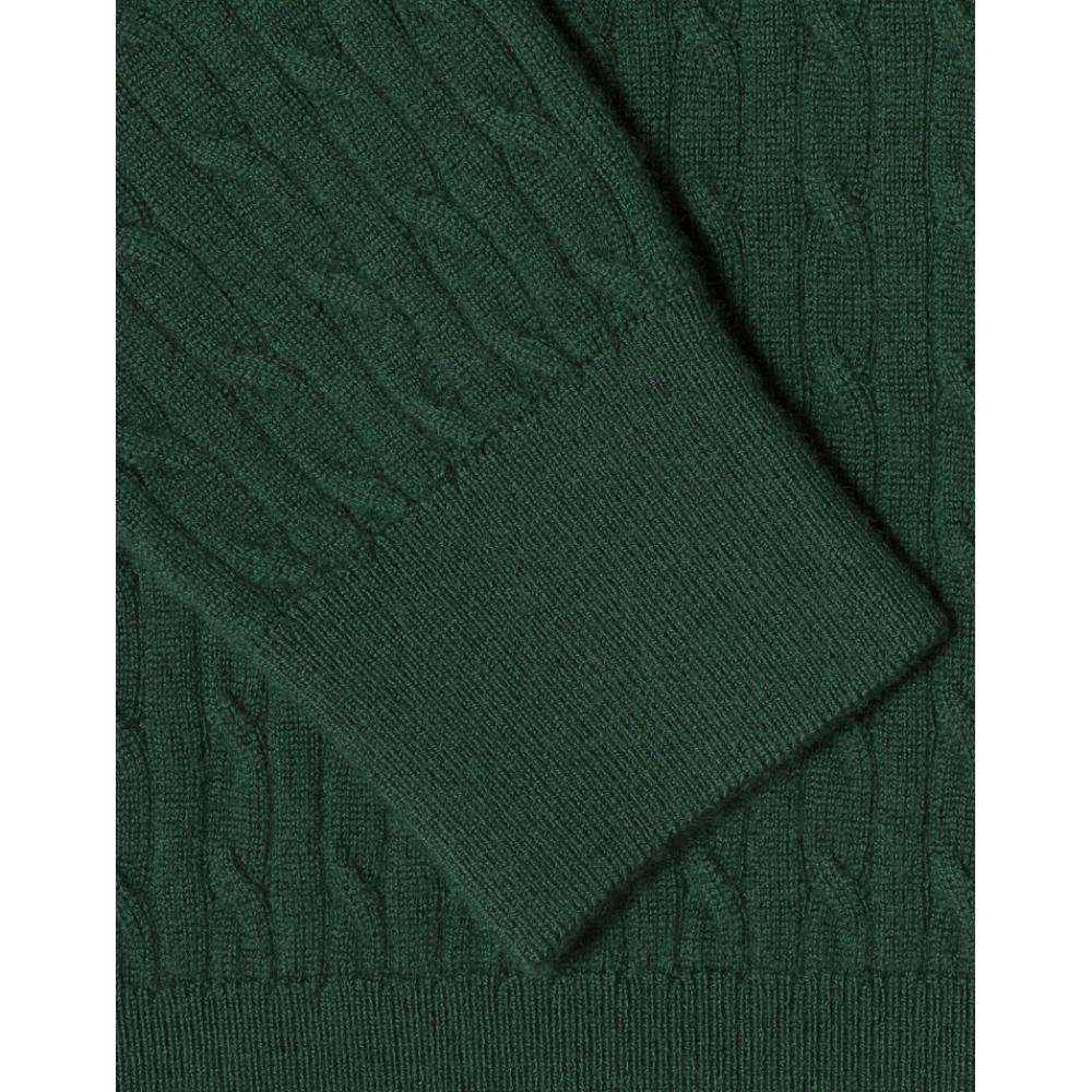 Lacoste Damski sweter w warkocze z otwartym kołnierzem Af197e 54n Yzp
