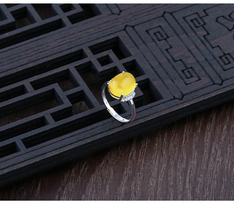 Suport inel unisex din argint sterling 925 pentru incrustații DIY cu turcoaz sau ceară de albine, design ajustabil