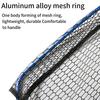 Fishing Net Head Folding Large Capacity Quick-drying High-density Mesh Aluminum Alloy Triangle Black Carp Sturgeon Fishing Landing Dip Net for Outdoor
