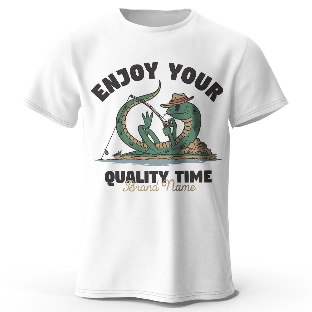 Funny Slogan T-Shirt for Men, Graphic Tee with Inspirational Quotes, Casual Daily Wear