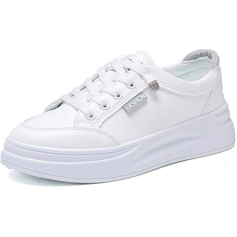 Little White Shoes Women's 2025 New Spring and Autumn Platform Korean Version Versatile Fashion Niche Sports Explosive Casual Board Shoes Women