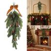 Artificial Plastic Pine Needle Branch Realistic Hanging Plant Ornament Christmas Tree Decoration For Indoor and Outdoor