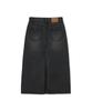 Yale Denim Long Skirt_Charcoal