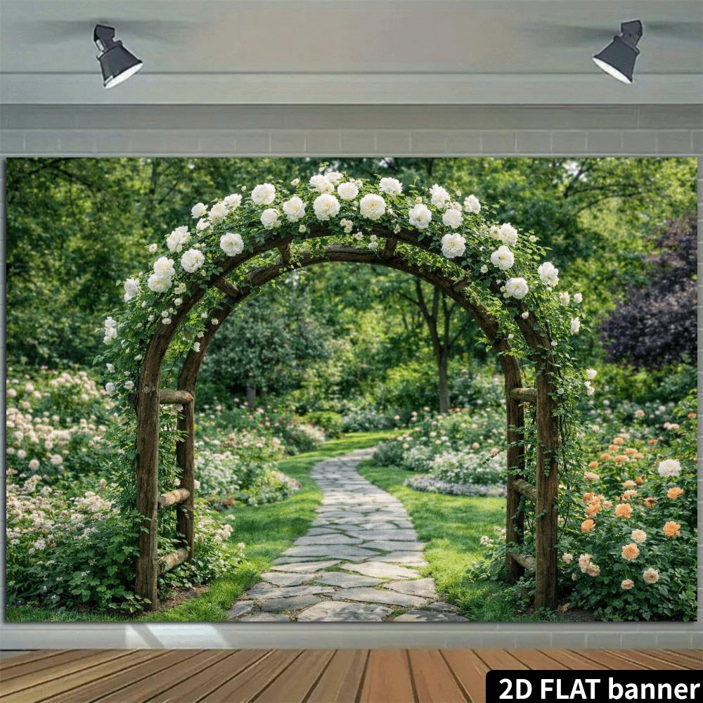 1Pcs Outdoor Garden Flower Arch Wooden Decoration Background Backdrop For Photo Studio Photo Booth Party