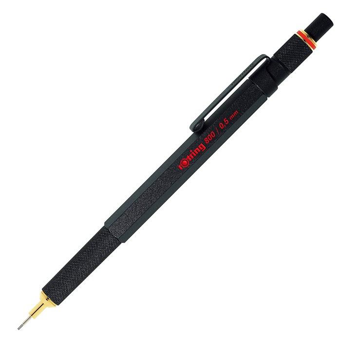 Rotring Rotring 800 Black Mechanical Pencil 0.5mm Retractable Tip 1904447
