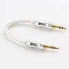 Kawaki AUX To Dual M233 16-Piece Silver-Plated Cable, Heat-Resistant, 3.5mm 3.5mm Male, Jack, 3.5mm AUX, (Textured Silver-D)
