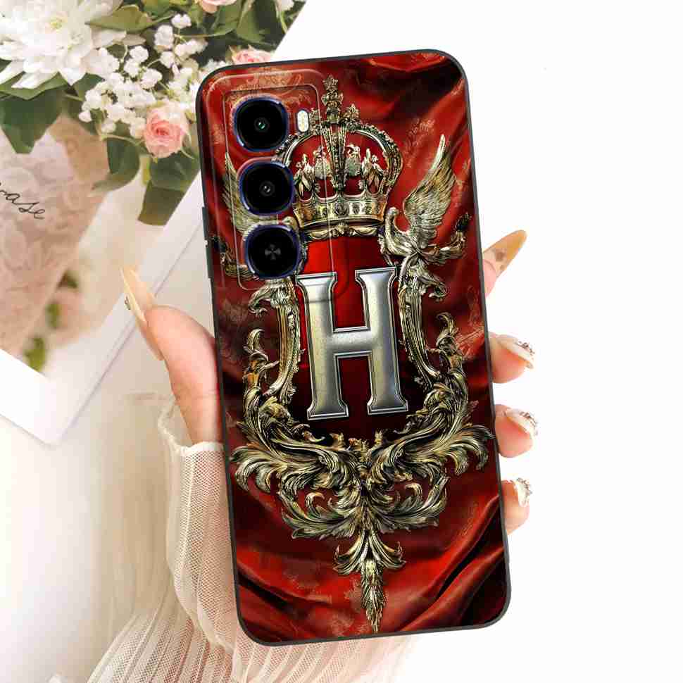 For Itel City 100 Case Crown Letter Soft Silicone Phone Back Cover For ITEL City 100 City100 4G 2025 ShockProof Case Bags  6.75"