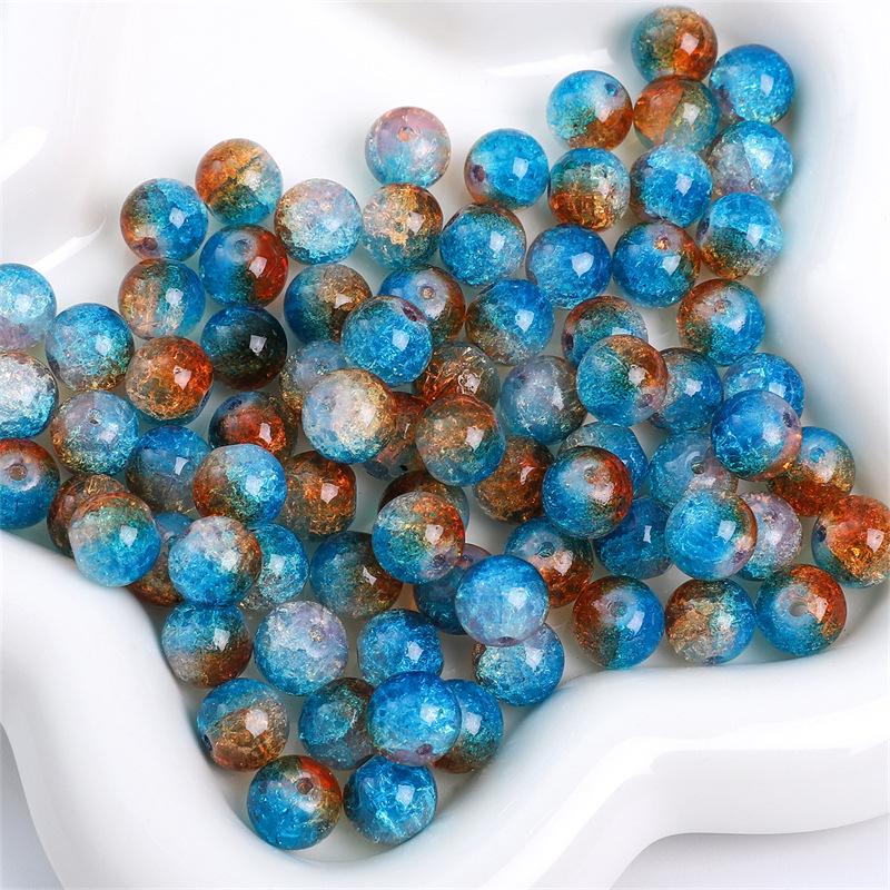 10mm Round Glass Beads: Hand-Woven Bracelet & Necklace DIY Material, Handmade Accessories