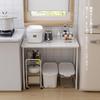 WOHOMO Small 80cm Wide Folding Computer Compact Study Desk with Folding Desk for Office or Perfect for Living or Home Simple Stylish Desk, Hooks,