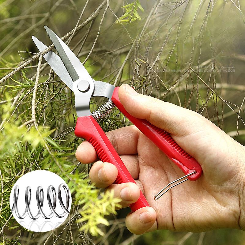 3 Straight Pruning Size Head Shears Stainless Steel Non Slip Handle Garden Scissors For Bonsai Household Use