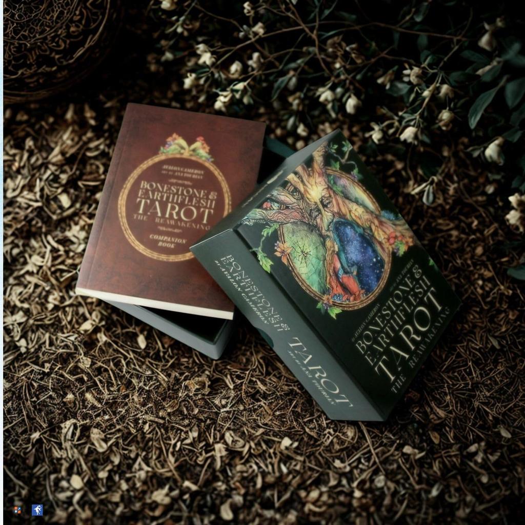 I.I.J Tarot Cards, Bonestone & Earthflesh Tarot: The Reawakening, 78 Cards, Tarot Reading, Japanese Instruction Manual Included, Authentic