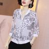 Summer Women Chiffon Jacket Thin Breathable Baseball Uniforms Long Sleeve Printed Jacket Loose Short Plus Size Sunscreen