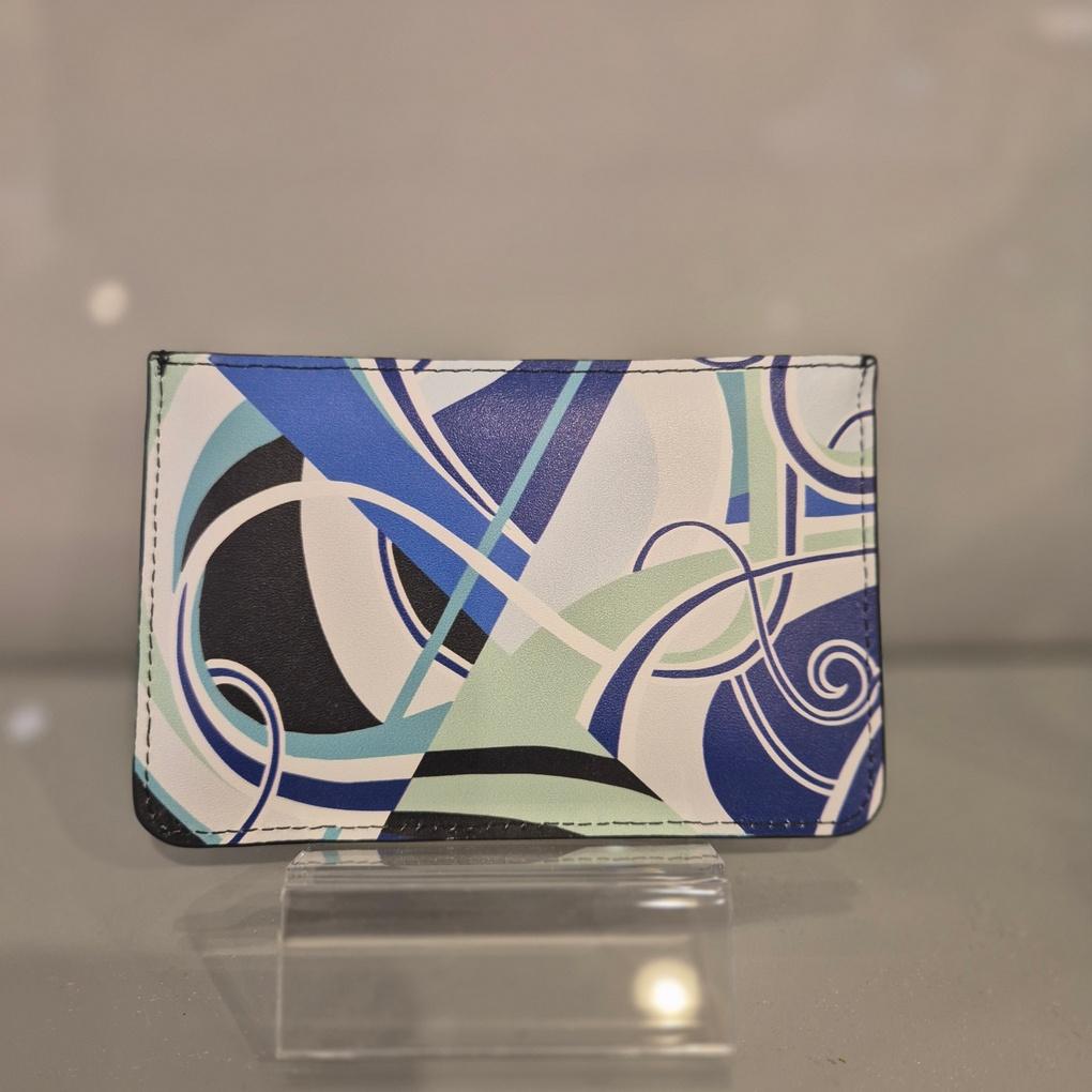 Moncross BKAW9161 Leather Printed Unisex Card Wallet NC Gyeongsan Branch