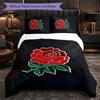 Set Biancheria da Letto 3 Pezzi in Microfibra con Fantasia Rugby Inglese Copripiumino Decorativo per Camera da Letto Uso Domestico