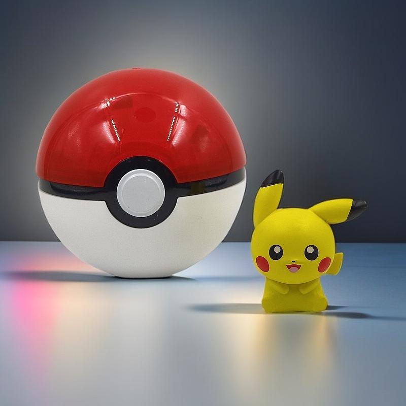 Pokémon Pikachu Mini Figure with Poké Ball Ornament - Tiny Adventure Car Décor & Birthday Gift Gashapon
