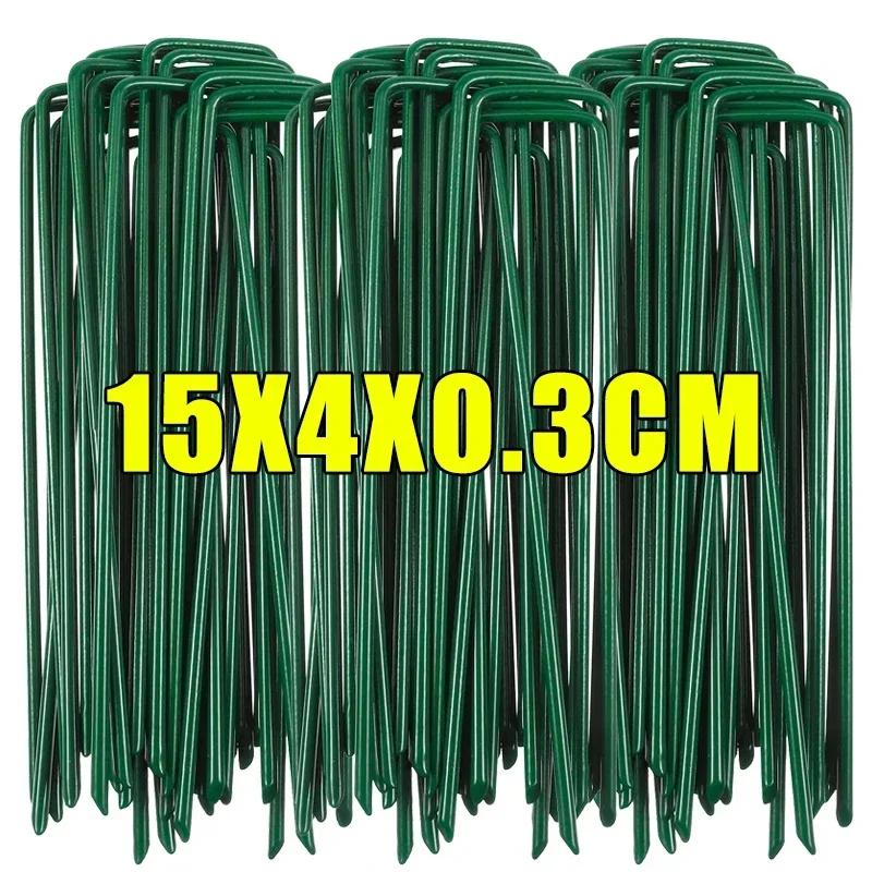 10/50 pièces Crampons Paysagers Crampons en U pour Gazon Piquets de Jardin Piquets Robustes pour Cour Pelouse Tente Clous de Sol Crampons de Fixation pour Tente