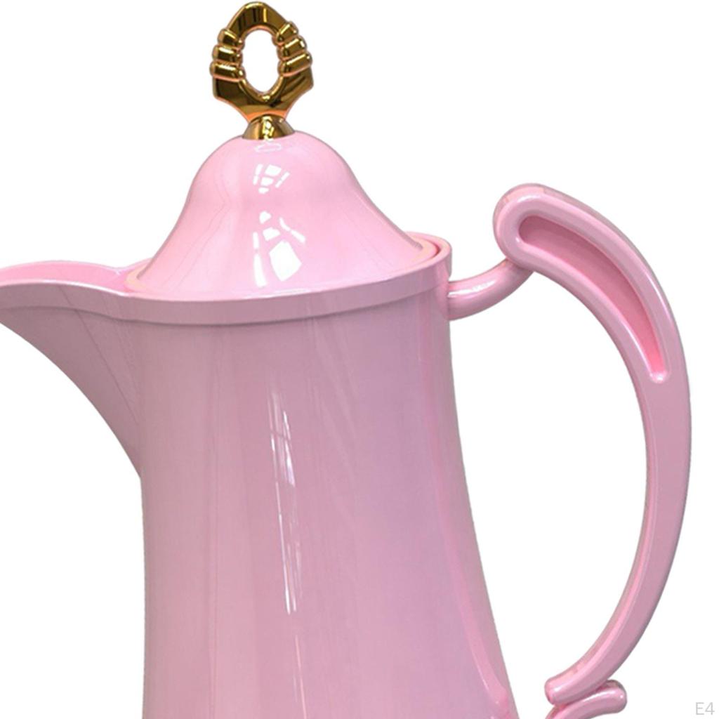 Insulated Coffee Pot Insulation Beverage Dispenser Double Walled Glass Thermal Leakproof 800ml