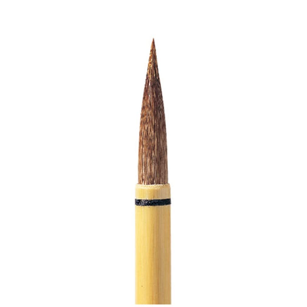 Akashiya Calligraphy Medium White Tanuki for Kana and Brush, Size, Brush, No. 6, Kanji, PM-100
