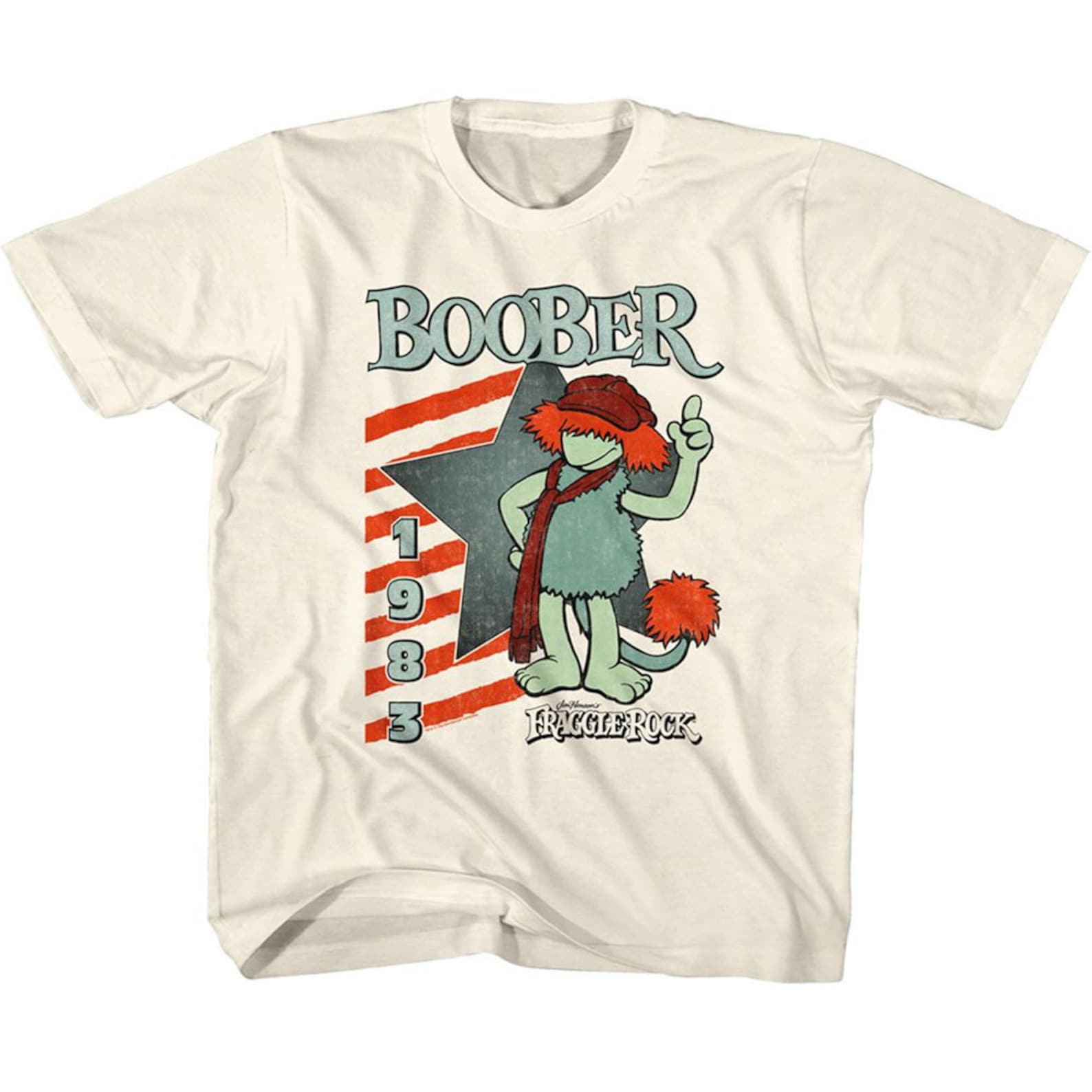 Fraggle Rock Boober Star Natural Youth T-Shirt 100