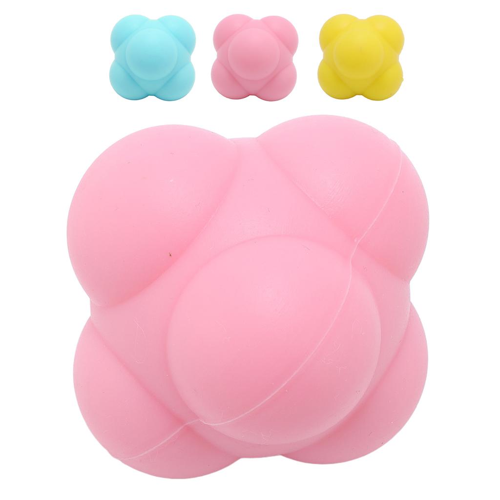 Piłka Treningowa Agility Silikonowa Sześciokątna Nierównomierny Tor Odbicia Prędkość Koordynacja Ręka-Oko Tr