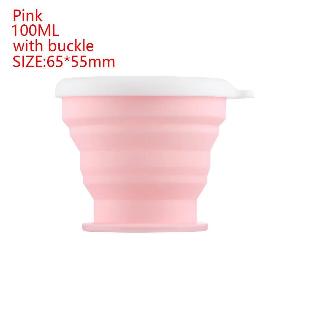 220ml Folding Cup BPA FREE Food Grade Silicone Water Cup Travel Outdoor Camping Portable Telescopic Cup Coffee Cups Drinking Mug