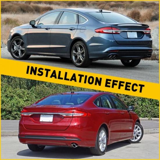 Rear Bumper Reflector Light Left+Right Side Red Fit For 2013-2018 Ford Fusion EV