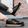 Round Toe Sole Shoes Sneakers Fashionable New Large Size Men's Sports Shoes Comfortable Breathable Lace-up Casual Shoes
