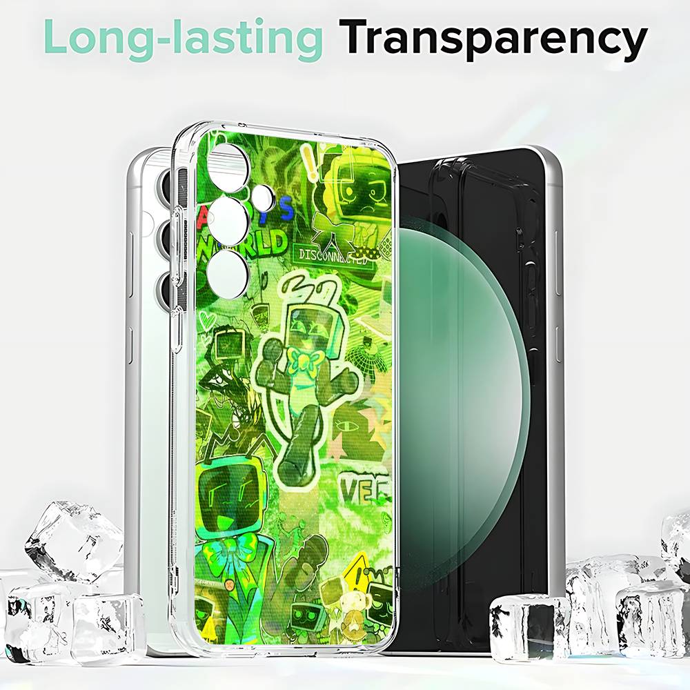 D-Dandys Game W-World Phone Case Silicone For Samsung S30,23,21,22,20 FE lite,S10,9,PIus Note20ultra Soft Transparent