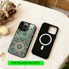 Vintage Pattern Phone Case For iPhone17,16,15,14,13,12,11 Plus,Pro Magnetic For Magsafe Wireless Charging