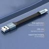 Flexible Charger Cord Ultra Short Fast Charging Cable Micro Type-C To USB A 3.1A Max USB Data Cable