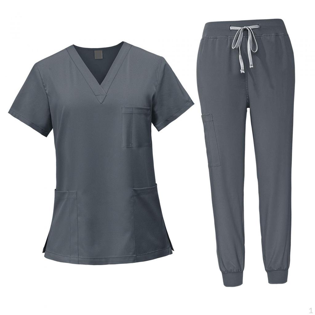 Pflege Peeling Set, Krankenschwester Arbeitskleidung, Arbeitskleidung, Oberteil und Hose für Spa Kosmetik