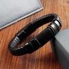 Black Leather Rope Cowhide Men's Student Leather Woven Bracelet Handmade Multilayer Leather Bracelet 2026