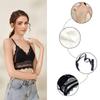 Low Back Bralette Ladies U Backless Invisible Lace Bra Polka Dot Mesh Ultra Thin Underwear Women Lingerie Tank Top Bras