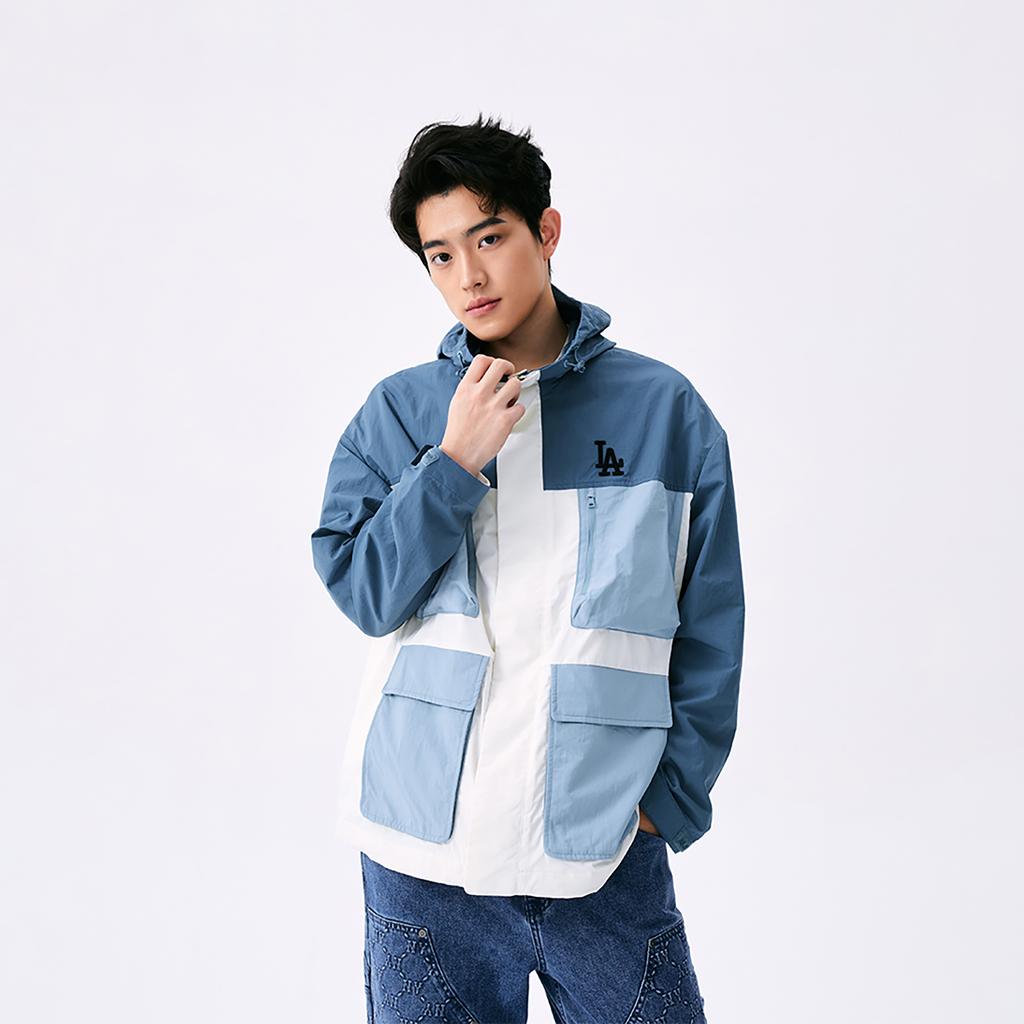New MLB Los Angeles Dodgers Basic Collection SS25 Jacket Unisex Indigo 3AWJB0751-07INP