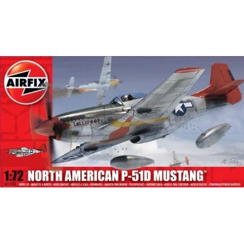 Maquette - AIRFIX - North American P-51D Mustang - 1:72 - Plastic - 15 ans et plus