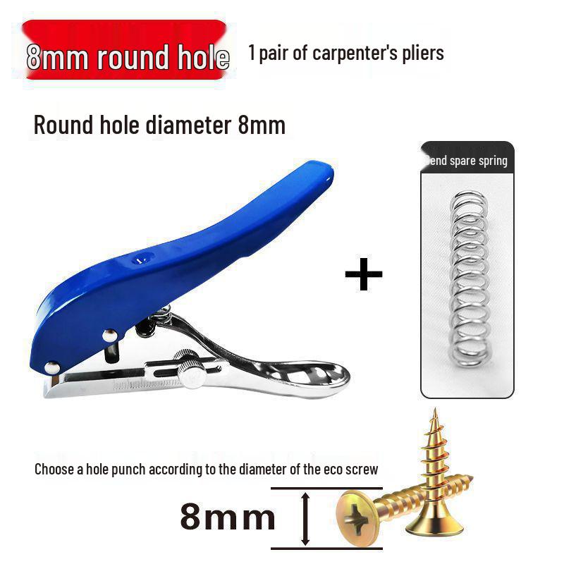 Flat & Angled Hole Punch Pliers for Edge Banding and Woodworking