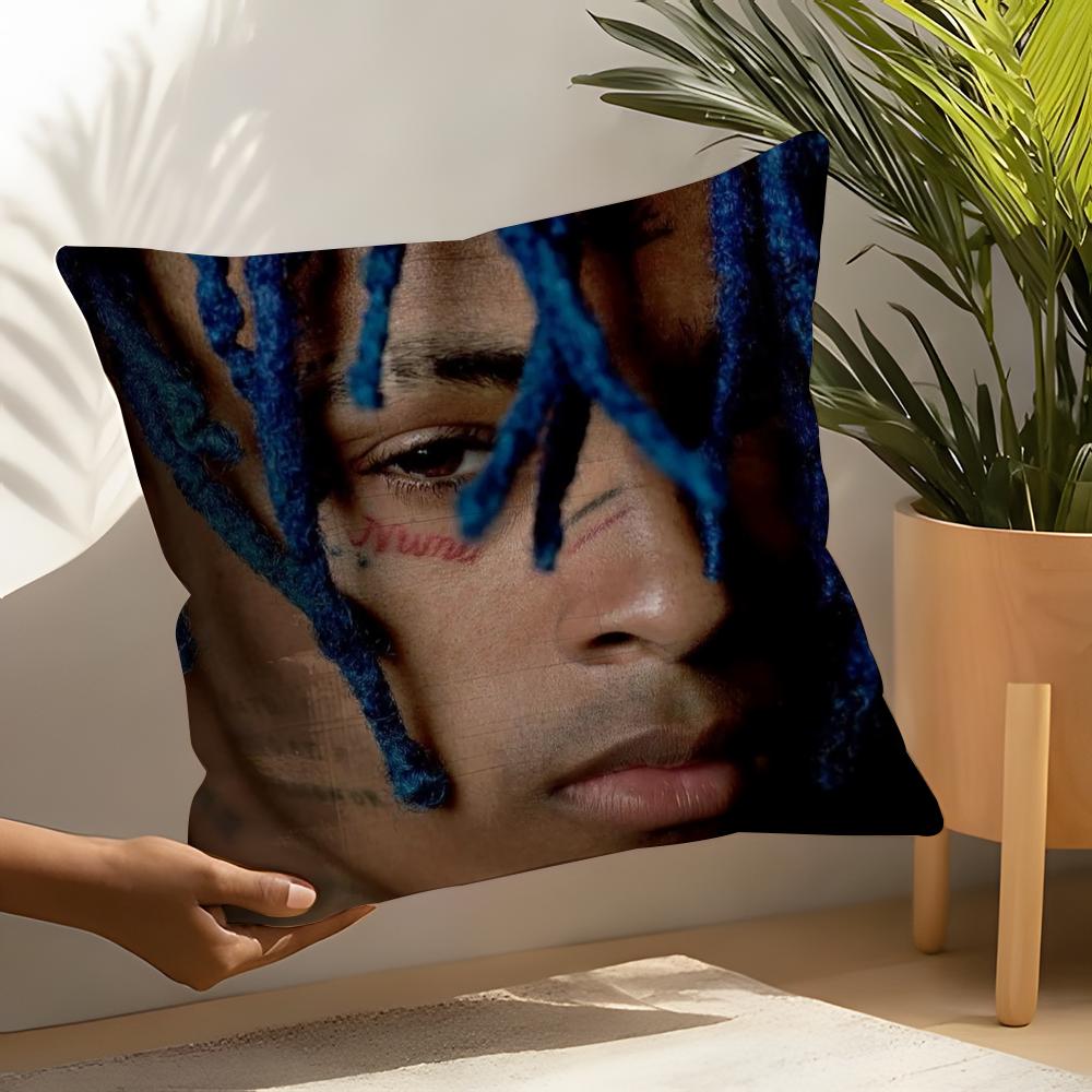Hip Hop Z-Xxxtentacion Pillow Case Linen Cushion Covers For Decorative Sofa Home Pillows Case Car Chair Pillows Cases