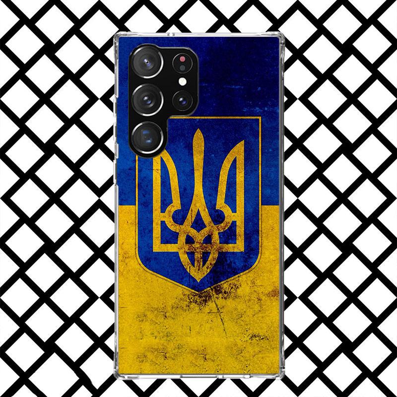 Ukraine Flag Phone Case for Samsung Galaxy S26 S25 Edge S24 S23 Ultra S22 Plus S21 FE S20 + Soft Cover Print Fundas Galaxy S25 S
