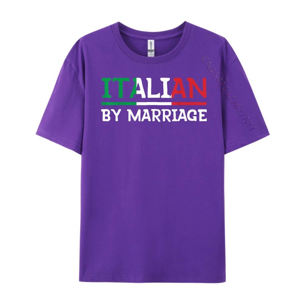 Italian By Marriage TShirt Italia Marriage Humor Printed TShirt Autumn Mens Shirts Geek