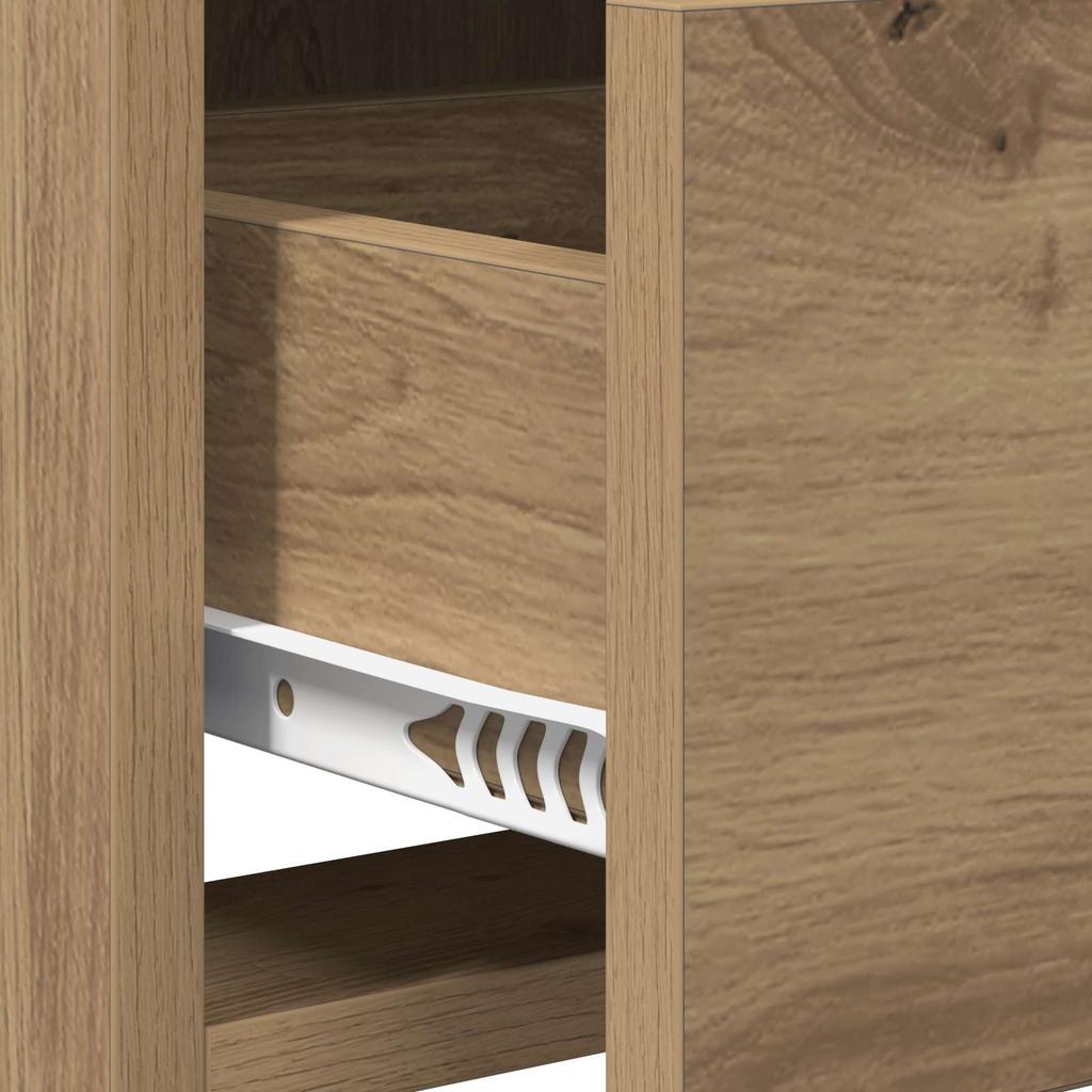 TV Stand 71.5 x 33 x 47 cm Artisan Oak Wood Based Material