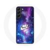 Case - Maniacase - Samsung Galaxy S22 Plus - Flexible - White Nike Logo - Colorful Space