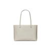 Tory Burch Iconic Double T Logo Leather Tote Bag Women Tote Bags Feather-Gray 152220-020