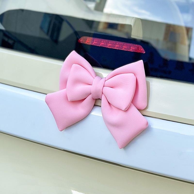 1 Piece Bow Styling Women Cycling Electric Bike Car Accessories Motorcycle Helmet Butterfly Knot Full Face Off Road Helmet Decor