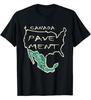 Klassisches Pflaster Kanada Mexiko Karte Unisex Unisex S-5XL Shirt 12D931 Unisex T-Shirt