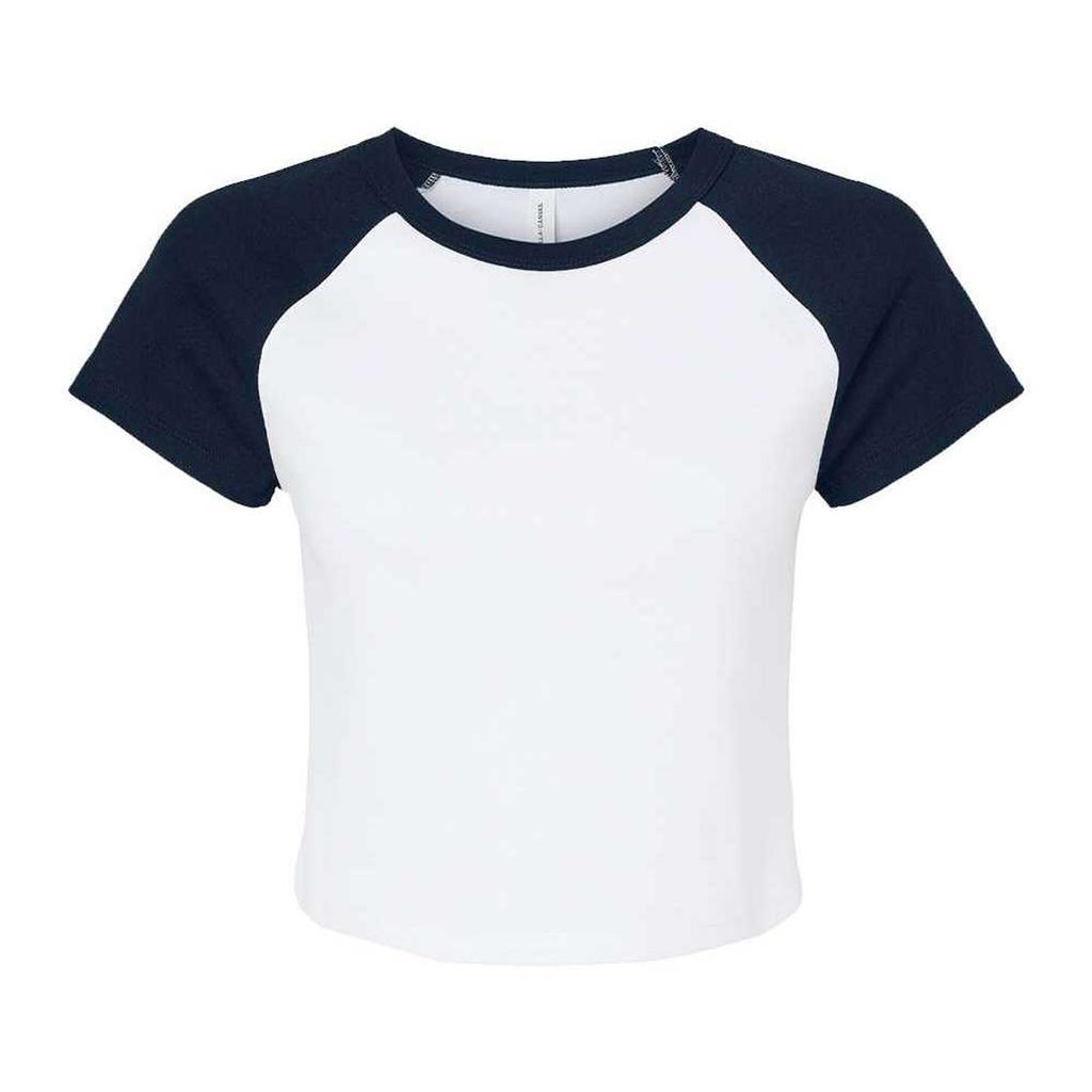 Bella + Canvas Womens/Ladies Baby Micro-Rib Raglan T-Shirt