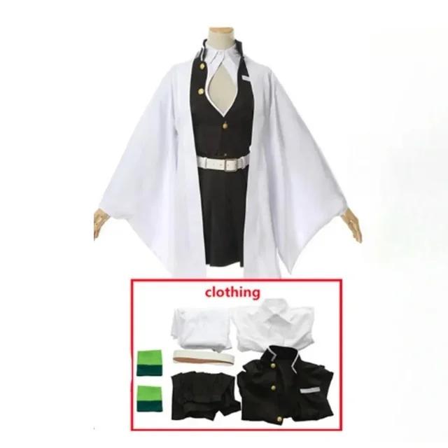 Anime Demon Slayer Kimetsu No Yaiba Zenitsu Giyu Tanjirou Kamado Nezuko Cosplay Women Kids Men Kimono Uniform Party