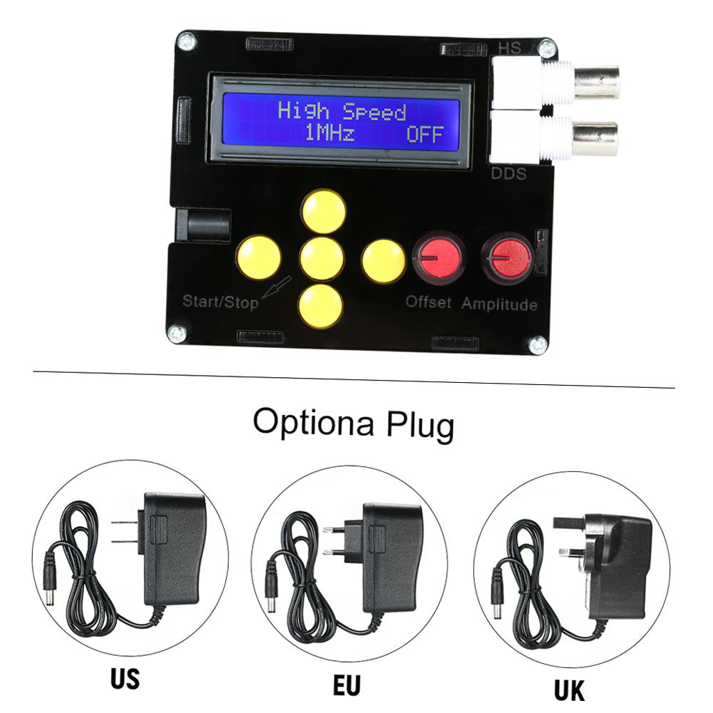 DDS Function Low Frequency Signal Generator 1Hz-500kHz Frequency Sine/Triangle/Square/Sawtooth/ECG/Noise Output  Amplitude
