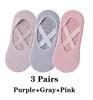 3 Pairs/5 Pairs/1 Pair Yoga Socks Women Cotton Silicone Non-slip Pilates Grip Towel No-Show Barre Breathable Bandage Sports Sock